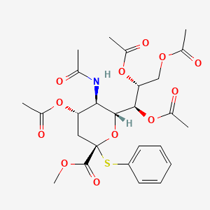 PER-O-ACETYL-ALPHA-THIOPHENYL-N-ACETYLNEURAMINIC METHYL ESTER structure, CAS 118977-26-7