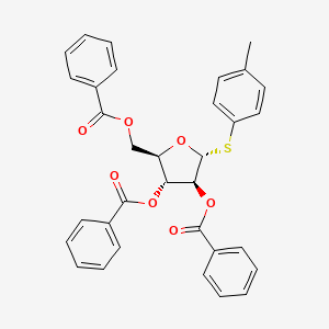 α-D-Arabinofuranoside, 4-methylphenyl 1-thio-, 2,3,5-tribenzoate structure, CAS 352438-38-1