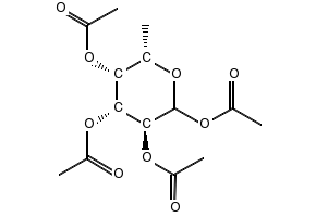1,2,3,4-TETRA-O-ACETYL-L-FUCOPYRANOSE structure, CAS 24332-95-4