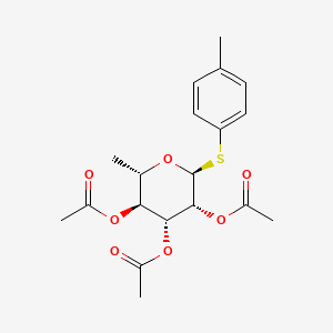P-Tolyl 2,3,4-tri-O-acetyl-1-thio-α-l-rhamnopyranoside structure, CAS 620951-70-4