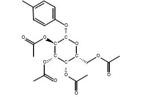 4-Methylphenyl tetra-O-acetyl-beta-D-galactopyranoside structure, CAS 3520-64-7