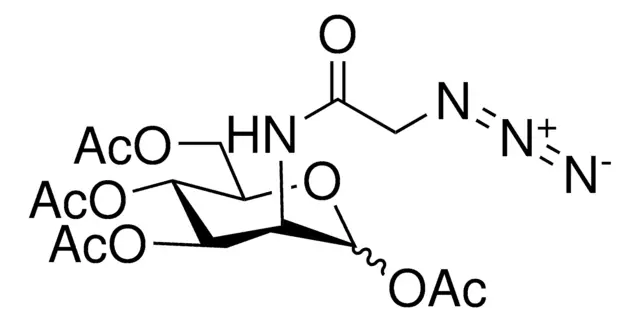 N-azidoacetylmannosamine-tetraacylated (Ac4ManNAz) structure, CAS 361154-30-5