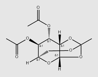 3,4-di-O-acetyl-1,2,6-orthoacetyl-β-D-mannopyranose structure, CAS 80851-13-4