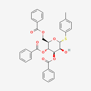 4-Methylphenyl 3,4,6-tri-O-benzoyl-1-thio-α-D-mannopyranoside structure, CAS 1882063-03-7