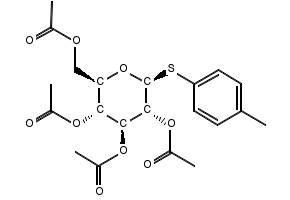 4-Methylphenyl 2,3,4,6-tetra-O-acetyl-1-thio-β-D-mannopyranoside structure, CAS 358681-69-3