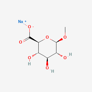 1-O-METHYL-BETA-D-GLUCURONIC ACID, SODIUM SALT structure, CAS 134253-42-2