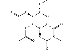 Methyl 2,3,4-Tri-O-acetyl-b-D-glucuronic Acid Methyl Ester structure, CAS 34213-34-8