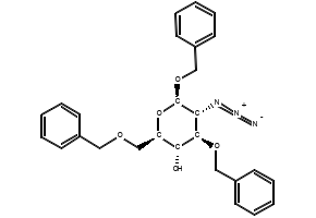 benzyl 2-azido-3,6-di-O-benzyl-2-deoxy-β-D-glucopyranoside structure, CAS 342640-42-0