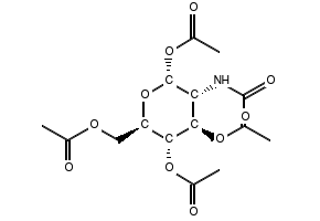2-ACETAMIDO-2-DEOXY-1,3,4,6-TETRA-O-ACETYL-ALPHA-D-GLUCOPYRANOSE structure, CAS 7784-54-5