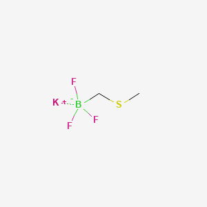 Potassium (thiomethyl)methyltrifluoroborate structure, CAS 2144763-01-7