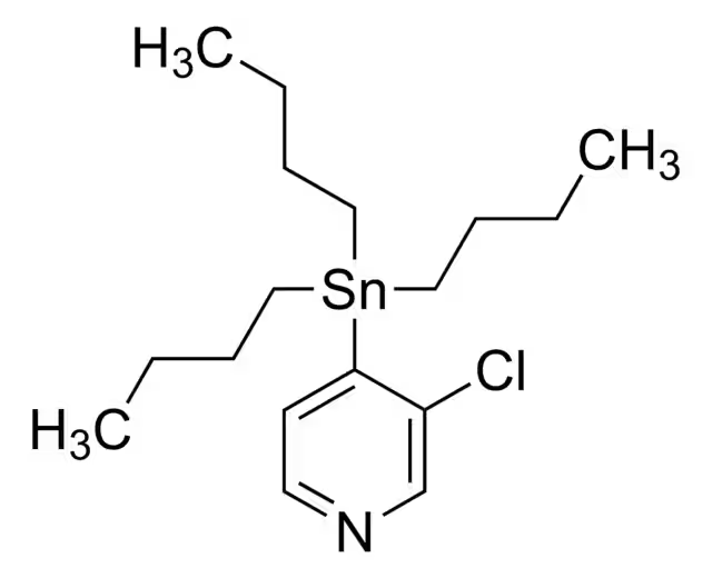 3-Chloro-4-(tributylstannyl)pyridine structure, CAS 444989-46-2