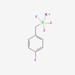 Potassium trifluoro(4-fluorobenzyl)borate structure, CAS 1494466-28-2