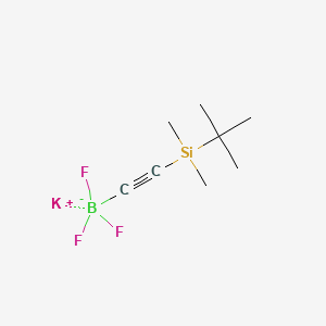 Borate(1-), [2-[(1,1-dimethylethyl)dimethylsilyl]ethynyl]trifluoro-, potassium (1:1), (T-4)- structure, CAS 2092902-74-2