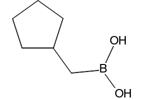 (Cyclopentylmethyl)boronic acid structure, CAS 848029-29-8