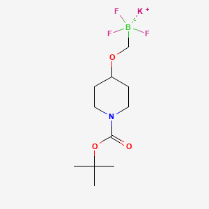 Potassium (1-Boc-4-piperidinyloxy)methyltrifluoroborate structure, CAS 1364936-24-2