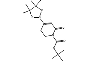 tert-butyl 5,6-dihydro-4-(4,4,5,5-tetramethyl-1,3,2-dioxaborolan-2-yl)-2-oxopyridine-1(2H)-carboxylate structure, CAS 1345469-26-2