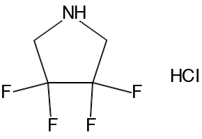 3,3,4,4-TETRAFLUOROPYRROLIDINE HYDROCHLORIDE structure, CAS 1810-13-5