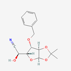 3-O-Benzyl-1,2-isopropylidene-α-L-idofuranonitrile structure, CAS 915154-60-8