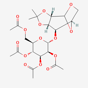 1,6-Anhydro-2,3-O-(1-methylethylidene)-4-O-(2,3,4,6-tetra-O-acetyl-a-D-mannopyranosyl)--D-mannopyranose structure, CAS 67591-05-3