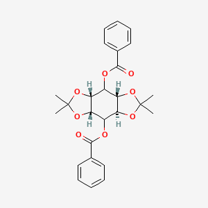 1,4-DIBENZOYL-2,3:5,6-DI-O-ISOPROPYLIDENE-MYO-INOSITOL structure, CAS 99756-37-3