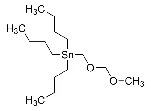 tributyl((methoxymethoxy)methyl)stannane structure, CAS 100045-83-8
