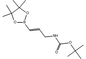 (E)-tert-butyl 3-(4,4,5,5-tetramethyl-1,3,2-dioxaborolan-2-yl)allylcarbamate structure, CAS 468060-28-8