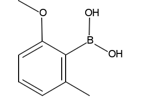 (2-METHOXY-6-METHYLPHENYL)BORONIC ACID structure, CAS 1567218-43-2