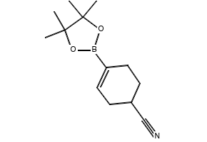 4-(4,4,5,5-TetraMethyl-1,3,2-dioxaborolan-2-yl)cyclohex-3-ene-1-carbonitrile structure, CAS 1310384-20-3