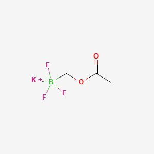 Potassium (acetoxymethyl)trifluoroborate structure, CAS 910251-35-3