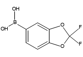 2,2-DIFLUORO-BENZO[1,3]DIOXOLE-5-BORONIC ACID structure, CAS 190903-71-0