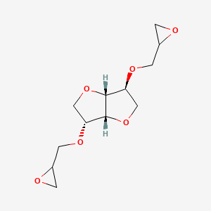 2,6-bis(oxiran-2-ylmethoxy)-4,8-dioxabicyclo[3.3.0]octane structure, CAS 13374-44-2
