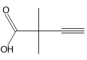 2,2-DIMETHYL-BUT-3-YNOIC ACID structure, CAS 56663-76-4