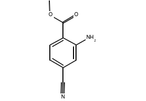 Methyl 2-amino-4-cyanobenzoate structure, CAS 159847-83-3