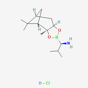 (R)-BoroVal-(+)-Pinanediol-HCl structure, CAS 178455-04-4