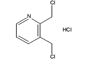 2,3-BIS(CHLOROMETHYL)PYRIDINE structure, CAS 45754-12-9
