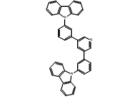 3,5-bis(3-(9H-carbazol-9-yl)phenyl)pyridine structure, CAS 1013405-25-8