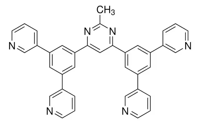 4,6-Bis(3,5-di(pyridin-3-yl)phenyl)-2-phenylpyrimidine structure, CAS 1097652-82-8