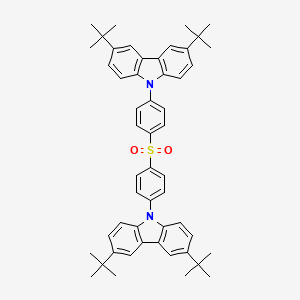 9,9'-(4,4'-sulfonylbis(4,1-phenylene))bis(3,6-di-tert -butyl-9H -carbazole) structure, CAS 1396165-20-0