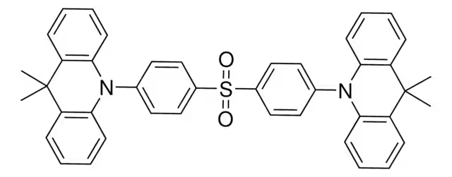 Bis[4-(9,9-diMethyl-9,10-dihydroacridine)phenyl]solfone structure, CAS 1477512-32-5