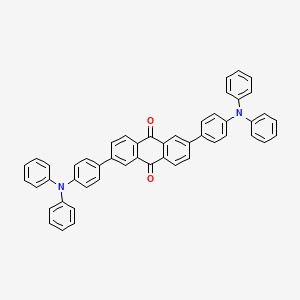 2,6-bis[4-(diphenylamino)phenyl]- 9,10-Anthracenedione structure, CAS 1640978-33-1
