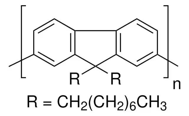 Poly(9,9-dioctyl-9H-fluorene-2,7-diyl) structure, CAS 195456-48-5