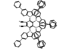 3,4,5,6-tetrakis(3,6-diphenylcarbazol-9-yl)- 1,2-dicyanobenzene structure, CAS 1469707-47-8