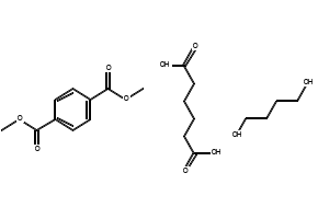 1,4-Benzenedicarboxylic acid, 1,4-dimethyl ester, polymer with 1,4-butanediol and hexanedioic acid structure, CAS 55231-08-8