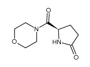 (R)-5-(morpholine-4-carbonyl)pyrrolidin-2-one, N-(5-oxo-D-prolyl) morpholine structure, CAS 110958-20-8