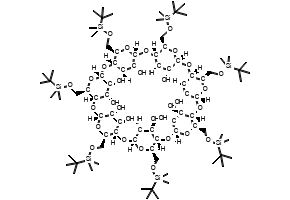 HEPTAKIS-6-(DIMETHYL-TERT-BUTYLSILYL)-BETA-CYCLODEXTRIN structure, CAS 123155-03-3