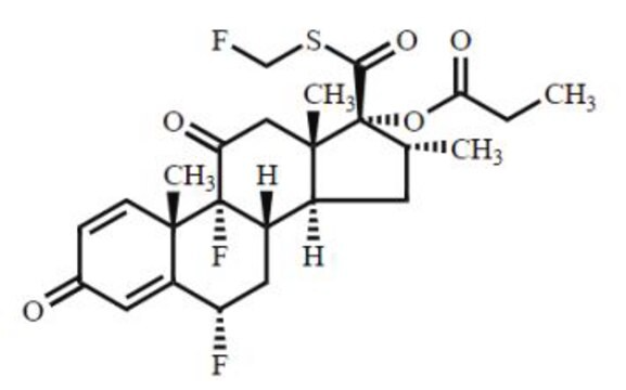 11-Oxo Fluticasone Propionate structure, CAS 1219174-94-3