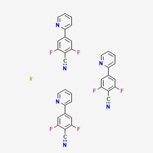 (iridiuM(III) bis[5-cyano-4-fluorophenyl)pyridinato-N,C2`]picolinate) structure, CAS 665005-28-7
