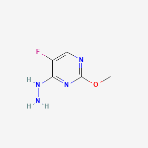 4(1H)-Pyrimidinone,5-fluoro-2-methoxy-,hydrazone(9CI) structure, CAS 166524-64-7