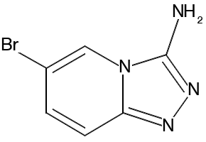 6-broMo-1,2,4-triazin-3-aMine structure, CAS 69249-22-5