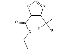 5-Thiazolecarboxylic acid, 4-(trifluoromethyl)-, ethyl ester structure, CAS 106203-24-1